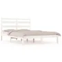 Estructura de cama madera maciza de pino blanco 200x200 cm de vidaXL, Camas y somieres - Ref: Foro24-3103669, Precio: 134,08 ...