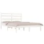 Estructura de cama madera maciza de pino blanco 200x200 cm de vidaXL, Camas y somieres - Ref: Foro24-3103669, Precio: 134,08 ...