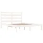 Estructura de cama madera maciza de pino blanco 200x200 cm de vidaXL, Camas y somieres - Ref: Foro24-3103669, Precio: 134,08 ...
