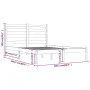 Estructura de cama madera maciza de pino blanco 200x200 cm de vidaXL, Camas y somieres - Ref: Foro24-3103669, Precio: 134,08 ...