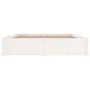 White bed frame with drawers 140x190 cm by vidaXL, Beds and slatted bases - Ref: Foro24-3103504, Price: 222,68 €, Discount: %