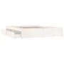 White bed frame with drawers 140x190 cm by vidaXL, Beds and slatted bases - Ref: Foro24-3103504, Price: 222,68 €, Discount: %