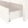 White bed frame with drawers 140x190 cm by vidaXL, Beds and slatted bases - Ref: Foro24-3103504, Price: 222,68 €, Discount: %