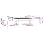 Weißer Bettrahmen mit Schubladen 140x190 cm von vidaXL, Betten und Lattenroste - Ref: Foro24-3103504, Preis: 225,17 €, Rabatt: %