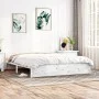 Weißer Massivholzbettrahmen 200x200 cm von vidaXL, Betten und Lattenroste - Ref: Foro24-815065, Preis: 198,90 €, Rabatt: %