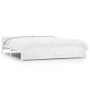 White solid wood bed frame 200x200 cm by vidaXL, Beds and slatted bases - Ref: Foro24-815065, Price: 198,82 €, Discount: %