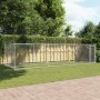 Jaula de perros con puerta acero galvanizado gris 6x2x1,5 m
