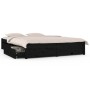 Bed frame with drawers black 120x190 cm by vidaXL, Beds and slatted bases - Ref: Foro24-3103497, Price: 249,79 €, Discount: %
