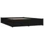 Bed frame with drawers black 120x190 cm by vidaXL, Beds and slatted bases - Ref: Foro24-3103497, Price: 249,79 €, Discount: %