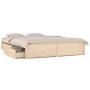Bed frame with drawers 150x200 cm by vidaXL, Beds and slatted bases - Ref: Foro24-3103518, Price: 221,48 €, Discount: %