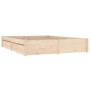Bed frame with drawers 150x200 cm by vidaXL, Beds and slatted bases - Ref: Foro24-3103518, Price: 221,48 €, Discount: %