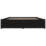 Bed frame with drawers black 120x190 cm by vidaXL, Beds and slatted bases - Ref: Foro24-3103497, Price: 249,79 €, Discount: %