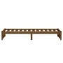 Honigbrauner Massivholzbettrahmen 75x190 cm von vidaXL, Betten und Lattenroste - Ref: Foro24-814912, Preis: 102,26 €, Rabatt: %