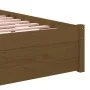 Honey brown solid wood bed frame 75x190 cm by vidaXL, Beds and slatted bases - Ref: Foro24-814912, Price: 87,92 €, Discount: %