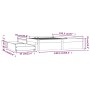 Weißer Doppelbettrahmen mit Schubladen 135x190 cm von vidaXL, Betten und Lattenroste - Ref: Foro24-3103499, Preis: 222,41 €, ...
