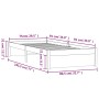 Honigbrauner Massivholzbettrahmen 75x190 cm von vidaXL, Betten und Lattenroste - Ref: Foro24-814912, Preis: 102,26 €, Rabatt: %