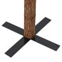 Árbol de Navidad delgado madera auténtica y piñas PVC 210 cm