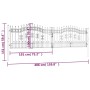 Black coated steel spear point fence gate 406x151 cm by vidaXL, garden gates - Ref: Foro24-151100, Price: 549,05 €, Discount: %