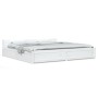 Weißer Bettrahmen mit Schubladen 200x200 cm von vidaXL, Betten und Lattenroste - Ref: Foro24-3103580, Preis: 312,58 €, Rabatt: %