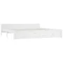 White bed frame with drawers 200x200 cm by vidaXL, Beds and slatted bases - Ref: Foro24-3103580, Price: 317,25 €, Discount: %