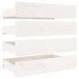 White bed frame with drawers 200x200 cm by vidaXL, Beds and slatted bases - Ref: Foro24-3103580, Price: 317,25 €, Discount: %