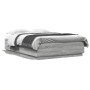 Estructura cama con luces LED madera gris Sonoma 160x200 cm