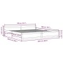 Weißer Bettrahmen mit Schubladen 200x200 cm von vidaXL, Betten und Lattenroste - Ref: Foro24-3103580, Preis: 312,58 €, Rabatt: %