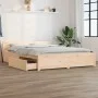 Bed frame with drawers 140x200 cm by vidaXL, Beds and slatted bases - Ref: Foro24-3103554, Price: 205,94 €, Discount: %