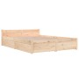 Bed frame with drawers 140x200 cm by vidaXL, Beds and slatted bases - Ref: Foro24-3103554, Price: 208,68 €, Discount: %