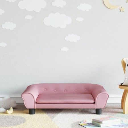 Sofá para niños de terciopelo rosa 70x45x26 cm by vidaXL, Baby and Toddler Furniture - Ref: Foro24-3196403, Price: 72,55 €, D...