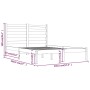 Estructura de cama de madera maciza de pino negra 140x190 cm de vidaXL, Camas y somieres - Ref: Foro24-3103632, Precio: 155,9...