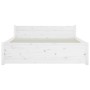 Estructura de cama madera maciza blanca 140x200 cm de vidaXL, Camas y somieres - Ref: Foro24-815045, Precio: 142,61 €, Descue...