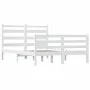 Solid white pine wood bed frame 160x200 cm by vidaXL, Beds and slatted bases - Ref: Foro24-3103724, Price: 142,21 €, Discount: %