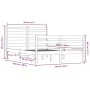 Solid white pine wood bed frame 160x200 cm by vidaXL, Beds and slatted bases - Ref: Foro24-3103724, Price: 142,21 €, Discount: %
