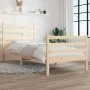 Estructura de cama de madera maciza de pino 90x200 cm de vidaXL, Camas y somieres - Ref: Foro24-3103698, Precio: 88,38 €, Des...