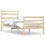Estructura de cama de madera maciza de pino 90x200 cm de vidaXL, Camas y somieres - Ref: Foro24-3103698, Precio: 88,38 €, Des...