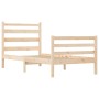 Estructura de cama de madera maciza de pino 90x200 cm de vidaXL, Camas y somieres - Ref: Foro24-3103698, Precio: 88,23 €, Des...