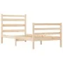 Estructura de cama de madera maciza de pino 90x200 cm de vidaXL, Camas y somieres - Ref: Foro24-3103698, Precio: 88,38 €, Des...