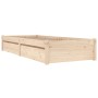 Bed frame with drawers 90x200 cm by vidaXL, Beds and slatted bases - Ref: Foro24-3103463, Price: 179,13 €, Discount: %