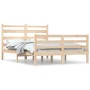 Solid pine wood bed frame 120x200 cm by vidaXL, Beds and slatted bases - Ref: Foro24-3103708, Price: 112,06 €, Discount: %