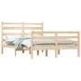 Estructura de cama madera maciza de pino 120x200 cm de vidaXL, Camas y somieres - Ref: Foro24-3103708, Precio: 110,63 €, Desc...