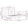 Bettgestell aus massivem Kiefernholz, 120 x 200 cm von vidaXL, Betten und Lattenroste - Ref: Foro24-3103708, Preis: 110,63 €,...