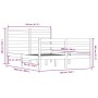 Solid pine wood bed frame 120x200 cm by vidaXL, Beds and slatted bases - Ref: Foro24-3103708, Price: 112,06 €, Discount: %