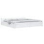 White bed frame with drawers 180x200 cm by vidaXL, Beds and slatted bases - Ref: Foro24-3103575, Price: 276,79 €, Discount: %