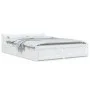 White bed frame with drawers 150x200 cm by vidaXL, Beds and slatted bases - Ref: Foro24-3103565, Price: 265,17 €, Discount: %