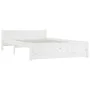 White bed frame with drawers 150x200 cm by vidaXL, Beds and slatted bases - Ref: Foro24-3103565, Price: 265,17 €, Discount: %