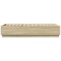 Estructura de cama con luces LED madera roble Sonoma 90x200 cm