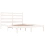 Solid white pine wood bed frame 140x200 cm by vidaXL, Beds and slatted bases - Ref: Foro24-3103649, Price: 120,83 €, Discount: %
