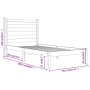 Estructura de cama de madera maciza de pino 90x200 cm de vidaXL, Camas y somieres - Ref: Foro24-3103633, Precio: 82,64 €, Des...