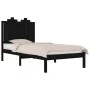 Estructura de cama madera maciza de pino negra 100x200 cm de vidaXL, Camas y somieres - Ref: Foro24-3103772, Precio: 131,96 €...